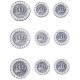 Set botones Crown crystal