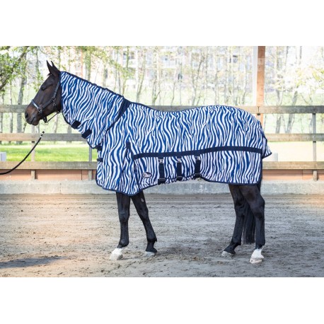 Manta anti-moscas cubre cuello lycra Zebra